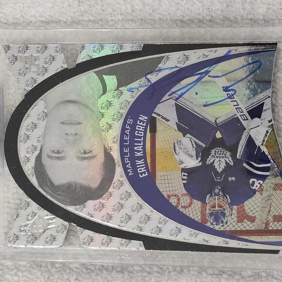 Erik Kallgren Signed Maple Leafs Hockey Card